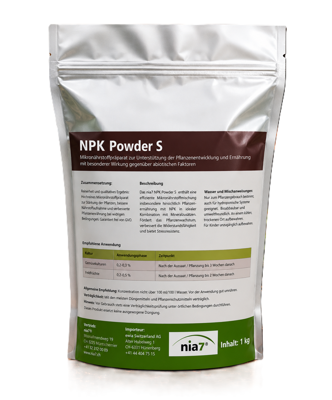 NPK-Powder S- Mikroobiologie für die Pflanzenstärkung